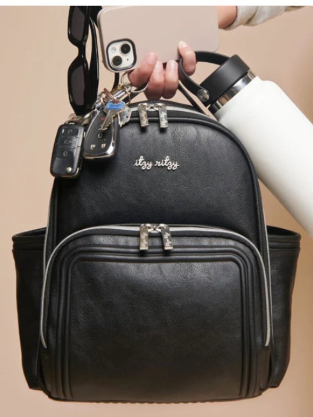 Itzy Ritzy Mini Plus Diaper Bag Backpack Black Noir -Never Used!  New w/ Tags! - Picture 7 of 10